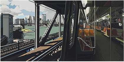 D火车，1988年 by Richard Estes
