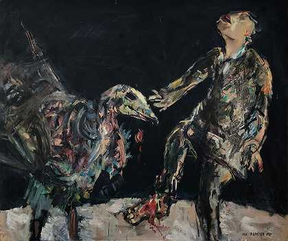 秃鹫——弗兰兹·卡夫卡的画作，1989年 by Yosl Bergner