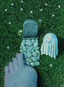 坟墓中的一只脚趾，2021 by Beau White