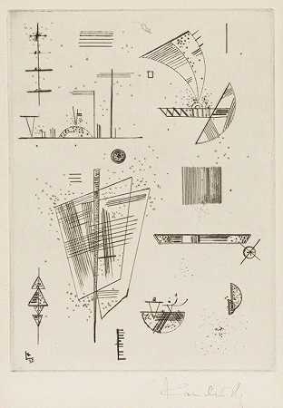 1930年CAHERE’S D’ART版本的第一个CALLTNADEL by Wassily Kandinsky