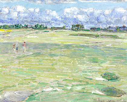 1926年的高尔夫球场 by Childe Hassam