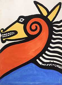 兔耳马，1971年 by Alexander Calder