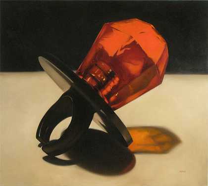 2007年，流行音乐戒指（红色） by Margaret Morrison