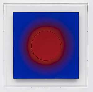 红色对红色对蓝色，2005年 by Lita Albuquerque