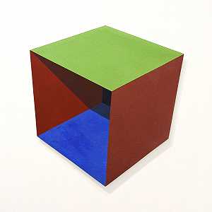 Komatex Open Cube，2001年 by Ronald Davis