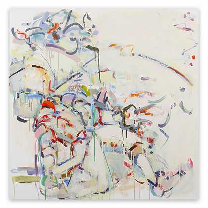 《堕落》（抽象表现主义绘画），2019年 by Gina Werfel