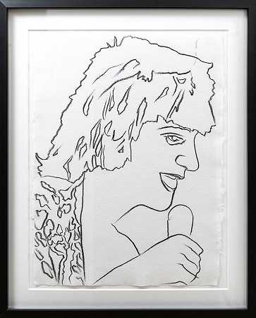 罗德·斯图尔特，加利福尼亚州，1978年 by Andy Warhol
