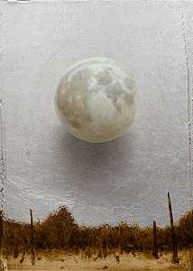 月球第三期，2021 by Brad Kunkle