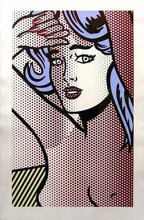 裸体蓝发（约286年），1994年 by Roy Lichtenstein