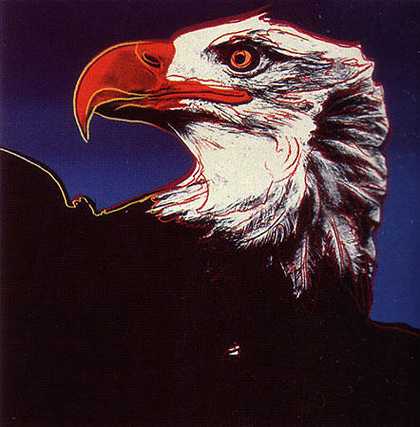 濒危物种：秃鹰。296, 1983 by Andy Warhol