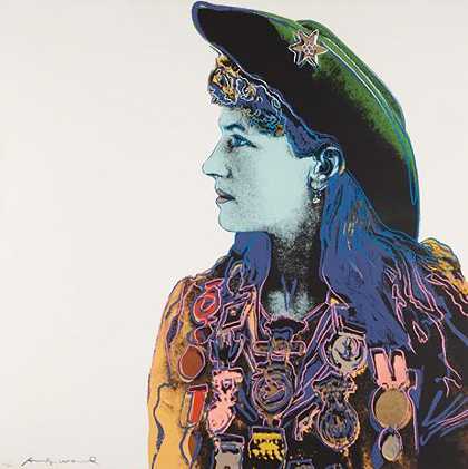 安妮·奥克利，《牛仔与印第安人》，1986年 by Andy Warhol