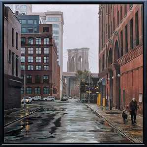 普利茅斯街上的雨，2021 by Sung Eun Kim