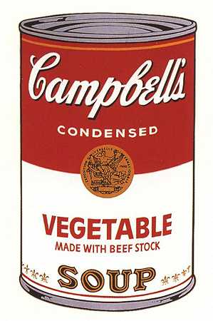 坎贝尔汤I：蔬菜，1968年 by Andy Warhol