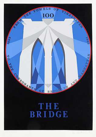 纽约布鲁克林大桥，纽约投资组合，1983年 by Robert Indiana