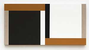 无标题（亚麻、黑色、锡耶纳、白色、棕色）（2021年） by Scot Heywood