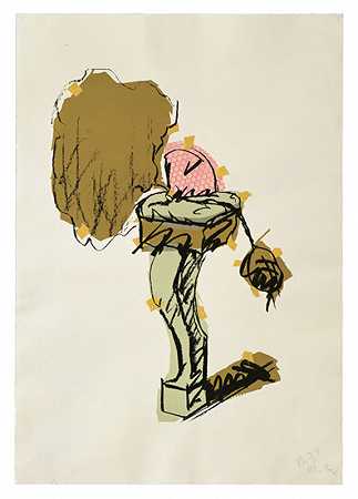 香水喷雾器，椅子腿上，1997年 by Claes Oldenburg