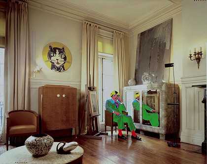 安迪·沃霍尔的客厅，纽约（1987年） by David Gamble