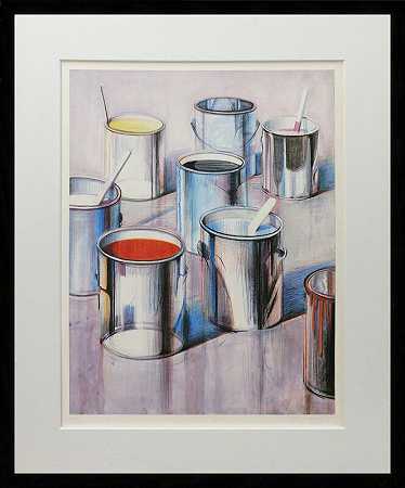 油漆罐，1990年 by Wayne Thiebaud