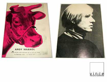 “安迪·沃霍尔”，1971年，展览手册/目录，巴黎艺术博物馆，大教堂，1971年 by Andy Warhol
