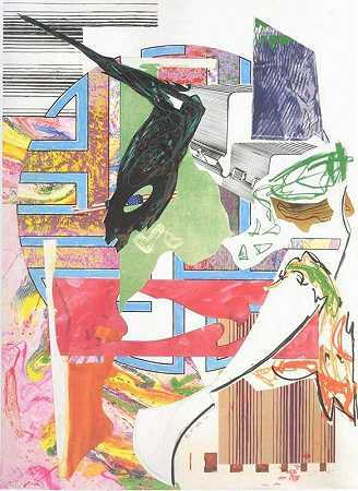 四分之一甲板，1985-1989 by Frank Stella