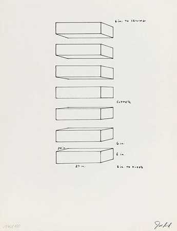 无标题（谢尔曼附录），1969年 by Donald Judd