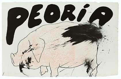 皮奥里亚，1970年 by Jim Dine