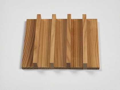 5H 4V WOOD，2016年 by Carl Andre