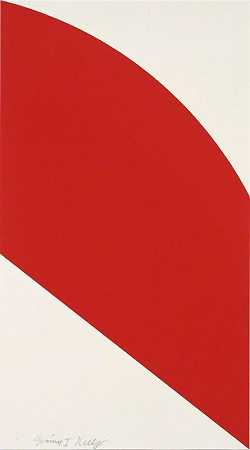 红曲线，2006 by Ellsworth Kelly