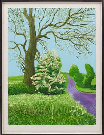 2011年春天来到东约克郡沃尔德盖特（2011年11月21日） by David Hockney
