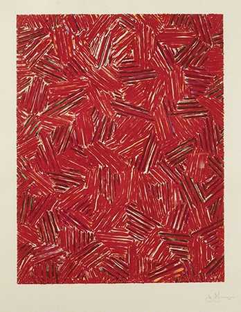 红蝉，1981年 by Jasper Johns
