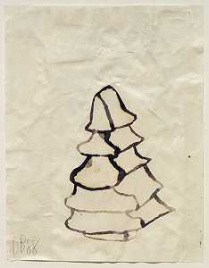 无标题（树），1988年 by Donald Baechler