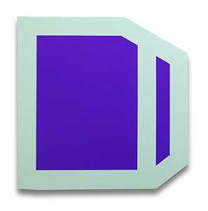 铅垂紫（薄荷）（抽象绘画），2014年 by Brent Hallard