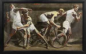 [Bruce Sargeant（1898-1938）]四名运动员，北卡罗来纳州。 by Mark Beard