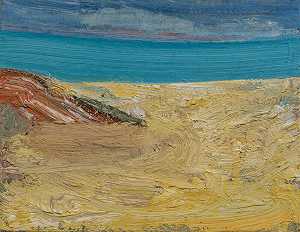 海滩：红岩，2017年 by John Santoro