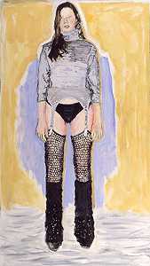 大腿高的鱼网，2000年 by Larry Rivers