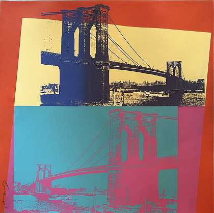布鲁克林大桥F&S II。290, 1983 by Andy Warhol