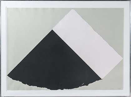 深灰色和白色（1977-79） by Ellsworth Kelly