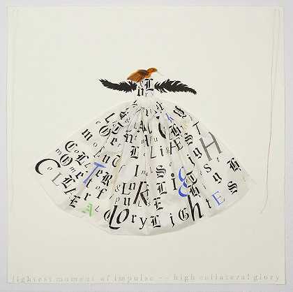 蜂鸟连衣裙（2013） by Lesley Dill