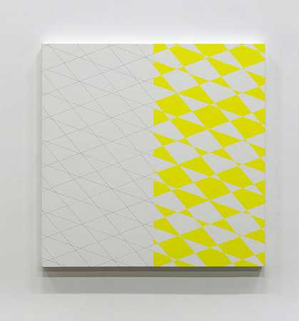 3混合机架（20°-50°-160°）白色、黄色（2011） by François Morellet