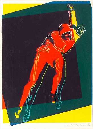 Speed Skater（1983） by Andy Warhol