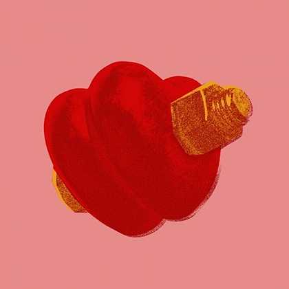 两颗心被一颗好螺丝钉固定在一起（2014） by Rinaldo Frattolillo