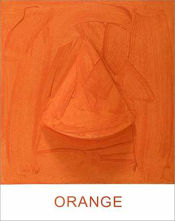 八种颜色的内部工作：橙色（2017） by John Baldessari