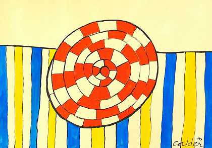车轮和条纹（1970） by Alexander Calder