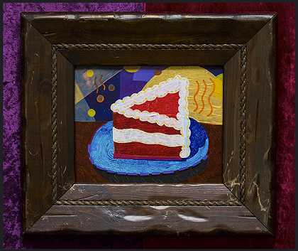 百老汇餐厅的红丝绒蛋糕（2021年） by Azikiwe Mohammed