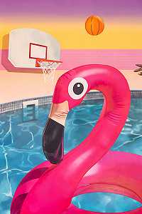 Flamingo Basketball（2020） by Ciara Rafferty