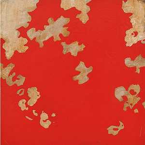 花园红-大胆的抽象表现主义者，带着花朵气喘吁吁（2019） by Helen Bellaver