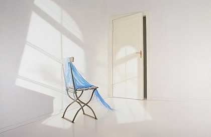 蓝色布料房间（217） by Edite Grinberga