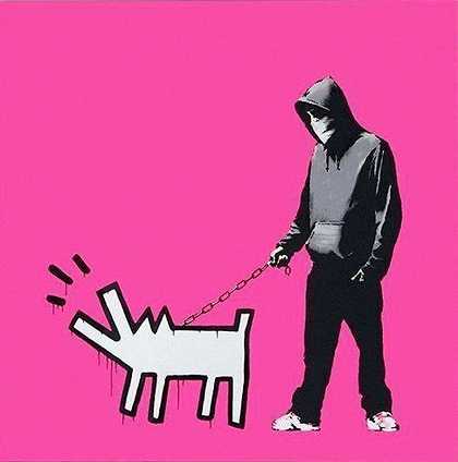 选择你的武器-品红（签名）（2010） by Banksy