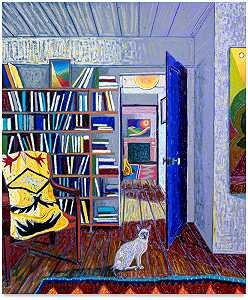 藏有暹罗猫的图书馆（2021年） by JJ Manford