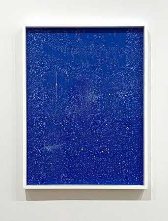 非常小的床行为（蓝色）（2021） by Marco Maggi